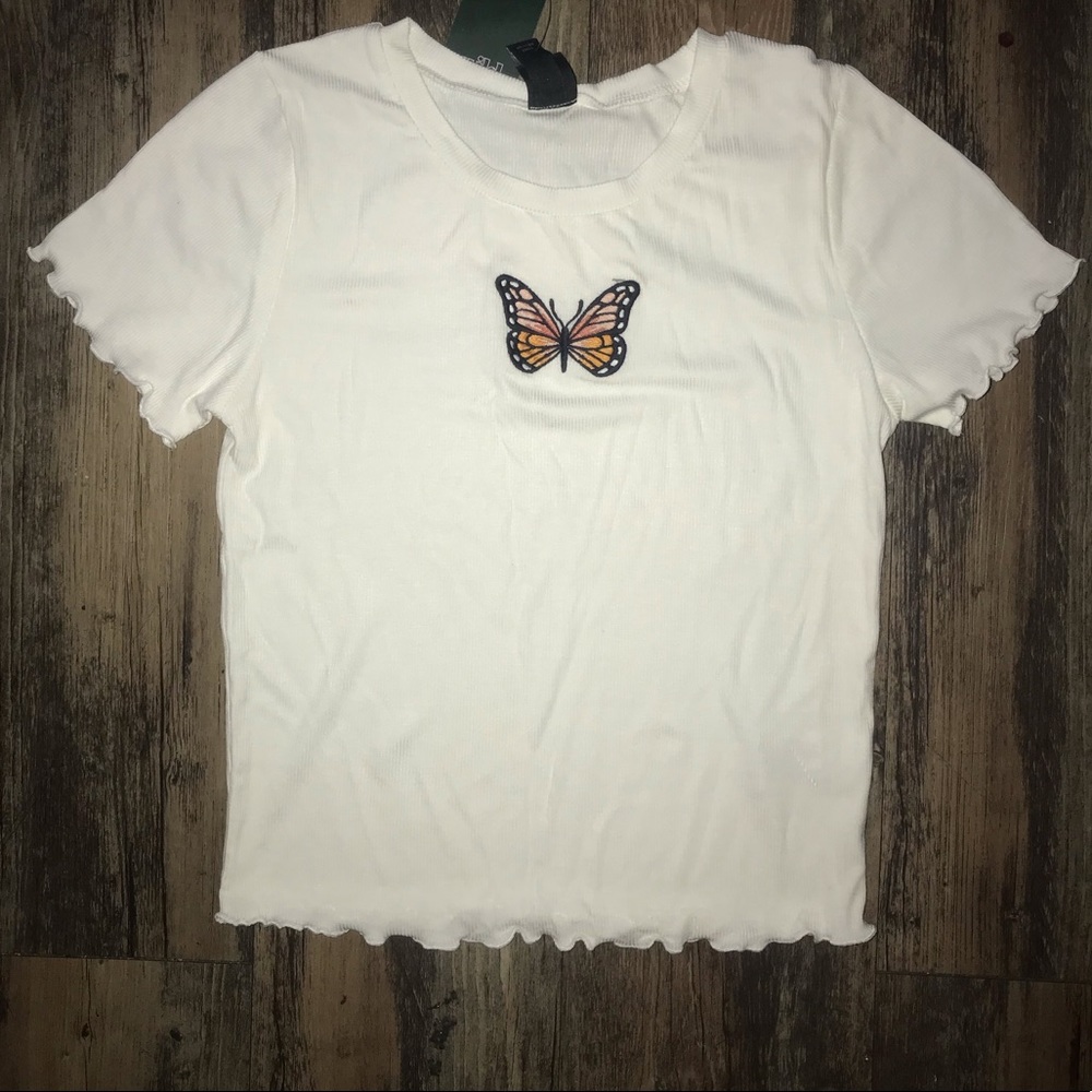 White crop top